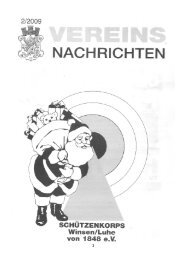 Schützenkorps Winsen ( Luhe ) von 1848 eV Aufnahmeantrag