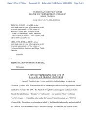 Memo of Law on Damages and Closing Statement - Center for ...