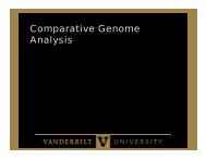 Comparative Genome Analysis