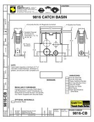 Submittal 9816-CB Drainage System - Jay R. Smith MFG Co.