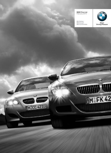 BMW Price List February 2010 M5 Sedan M6 ... - BMW South Africa