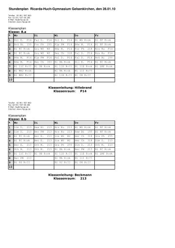 Stundenplan Kl 8 a-d_1.pdf - Ricarda-Huch-Gymnasium