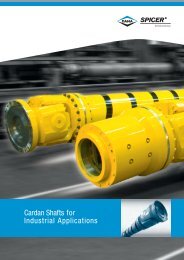 Cardan Shafts for Industrial Applications