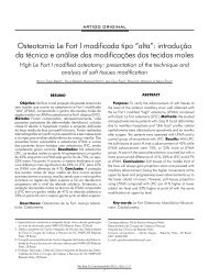 Osteotomia Le Fort I modificada tipo âaltaâ: introduÃ§Ã£o da ... - ABCCMF