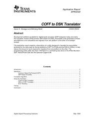 COFF to DSK Translator - Texas Instruments