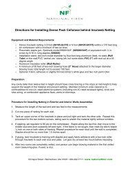 Directions for Installing Dense Pack Cellulose ... - National Fiber