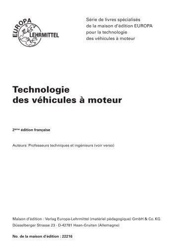 Technologie des véhicules à moteur