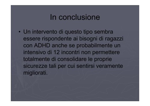 ADHD ed adattamento sociale: una proposta di trattamento - Aidai