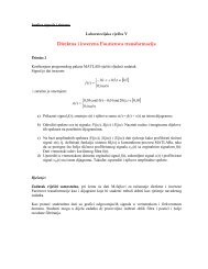 Direktna i inverzna Fourierova transformacija