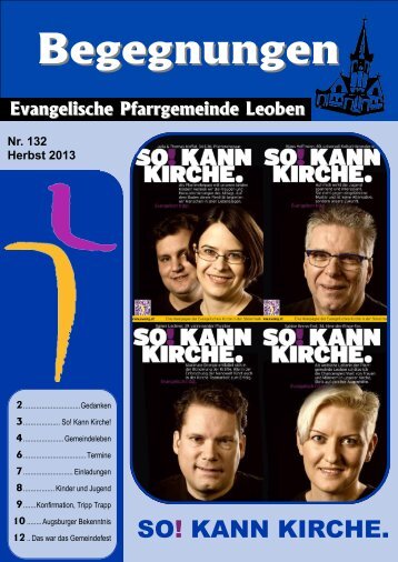 Ausgabe Herbst 2013 - Evangelische Pfarrgemeinde Leoben