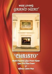 Christo Slow Combustion Heating Brochure - Wise Living Products