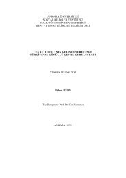 Ãevre Bilincinin GeliÅim SÃ¼recinde TÃ¼rkiye'de GÃ¶nÃ¼llÃ¼ Ãevre ...