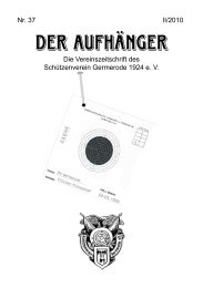 Der AufhÃ¤nger Nr. 37 - SchÃ¼tzenverein Germerode 1924 e. V.