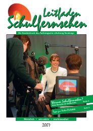 Warum Schulfernsehen? - Schweizer Radio und Fernsehen