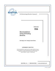 956 Bioremediation Using Oil-Eating Bacteria - EDVOTEK