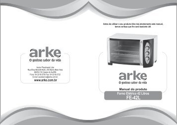 MANUAL FORNO 42L.CDR - Arke