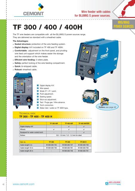 welding power - Cemont