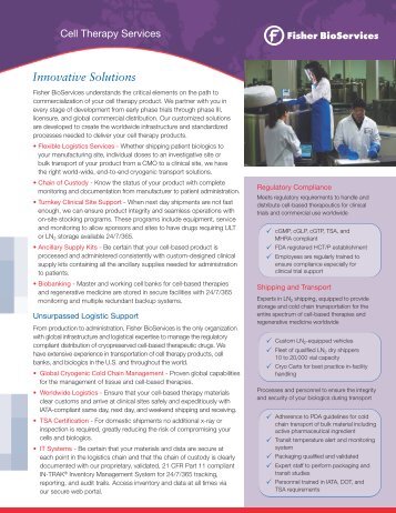 Download Brochure - Fisher BioServices