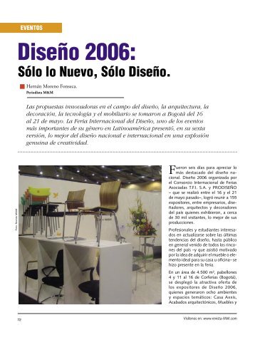 Eventos DiseÃ±o 2006 - Revista El Mueble y La Madera
