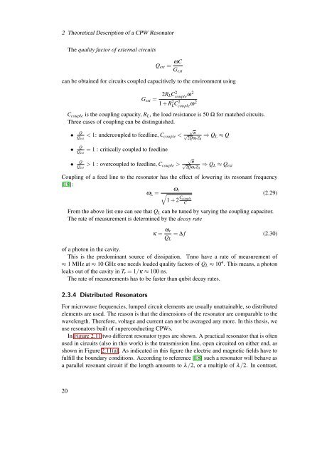 Design, Fabrication and Characterization of a Microwave Resonator ...