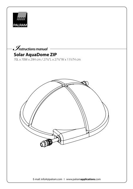 Solar AquaDome ZIP - Heim und Hobby