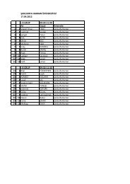 YASED Koza 2012 MÃ¼lakat Takvimi ÅanlÄ±urfa Ãniversitesi 1