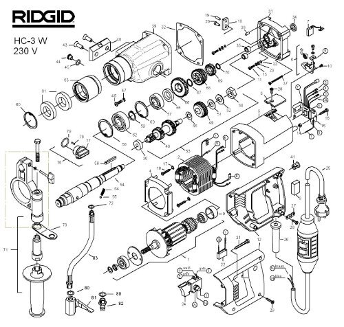 RB 3-W Stand CAT.NO. 34521 - Ridgid