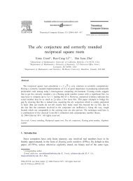 The abc conjecture and correctly rounded reciprocal square roots