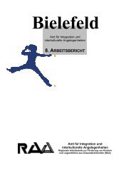 8. ARBEITSBERICHT - RAA Bielefeld