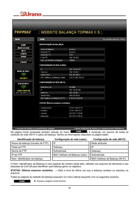 BALANÃA TOPMAX S TCP/IP - Wi-Fi - Urano