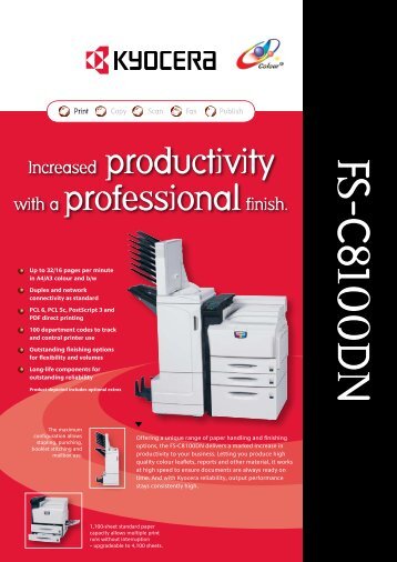 FS-C8100DN - KYOCERA Document Solutions