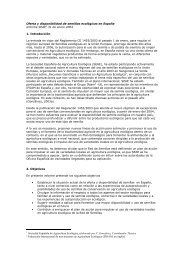 Oferta y disponibilidad de semillas ecolÃ³gicas en EspaÃ±a Informe ...