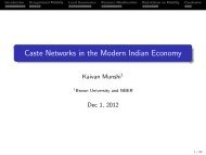 Caste Networks in the Modern Indian Economy