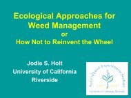 Ecological approaches to weed management. - Cal-IPC