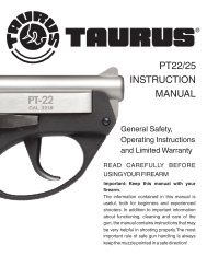 PT 22-25 Manual - Taurus