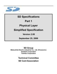 SD Specifications Part 1 Physical Layer Simplified Specification