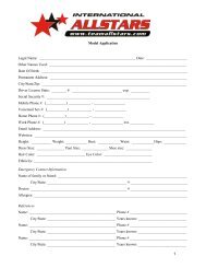 to download the application form. - International Allstars