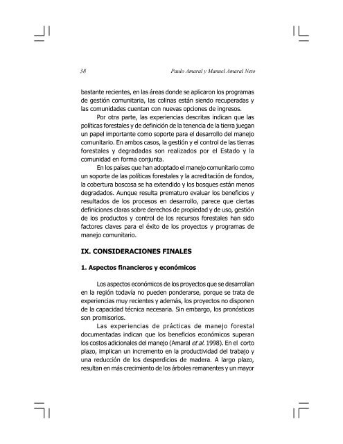 6. manejo forestal comunitario en la amazonõa brasileña: situación ...