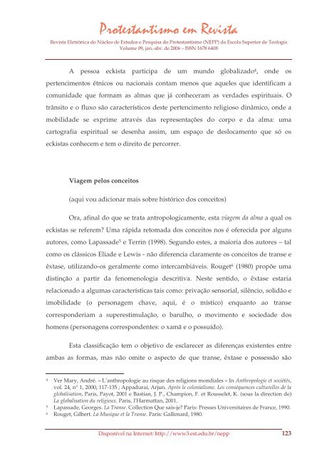 Protestantismo em Revista, volume 09 (Ano 05, n.1) - Faculdades EST