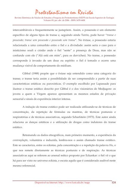 Protestantismo em Revista, volume 09 (Ano 05, n.1) - Faculdades EST