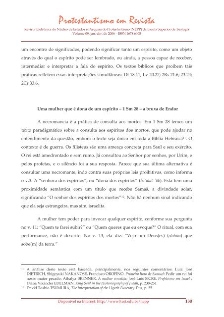 Protestantismo em Revista, volume 09 (Ano 05, n.1) - Faculdades EST