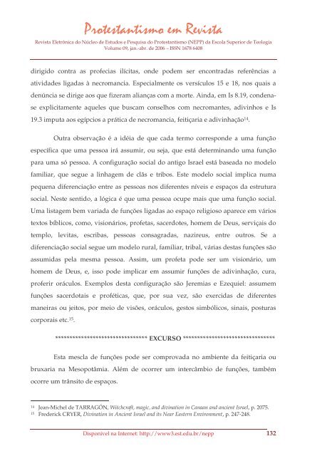Protestantismo em Revista, volume 09 (Ano 05, n.1) - Faculdades EST