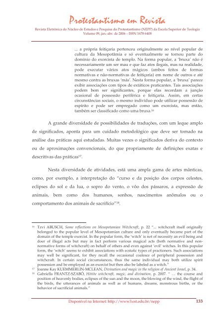 Protestantismo em Revista, volume 09 (Ano 05, n.1) - Faculdades EST