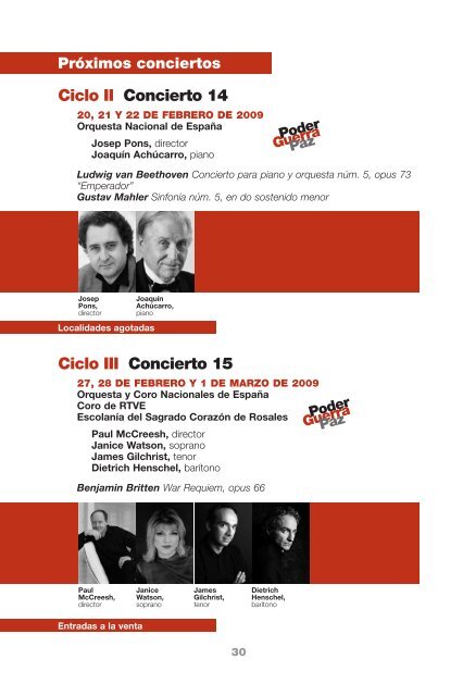 Concierto 13 Ciclo I - Orquesta y Coro Nacionales de EspaÃ±a