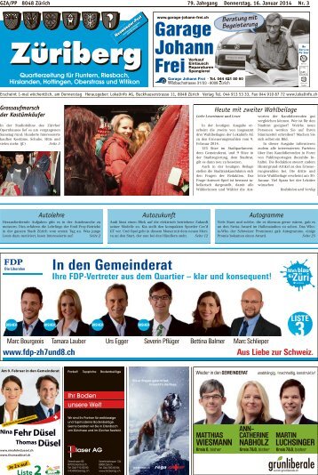 Autozukunft Autolehre Autogramme Heute mit zweiter ... - Lokalinfo AG