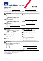Request for Change Form - AXA Life Insurance Singapore