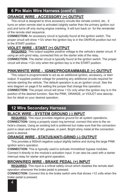 RS-130-DP Installation Guide - car alarm