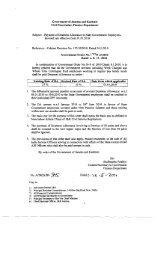 Payment of Dearness Allowance - J & K Finance Department