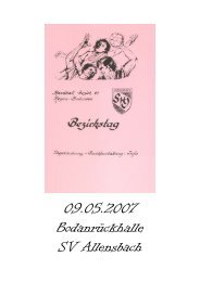 09.05.2007 BodanrÃ¼ckhalle SV Allensbach - Bezirk Hegau-Bodensee