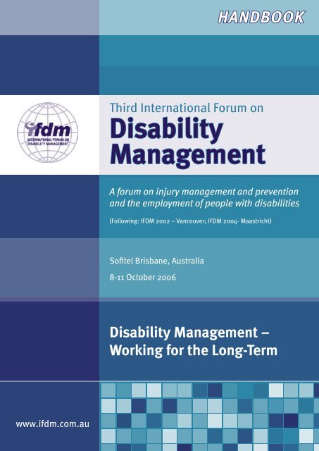 IFDM2006 final program.indd - University of Queensland